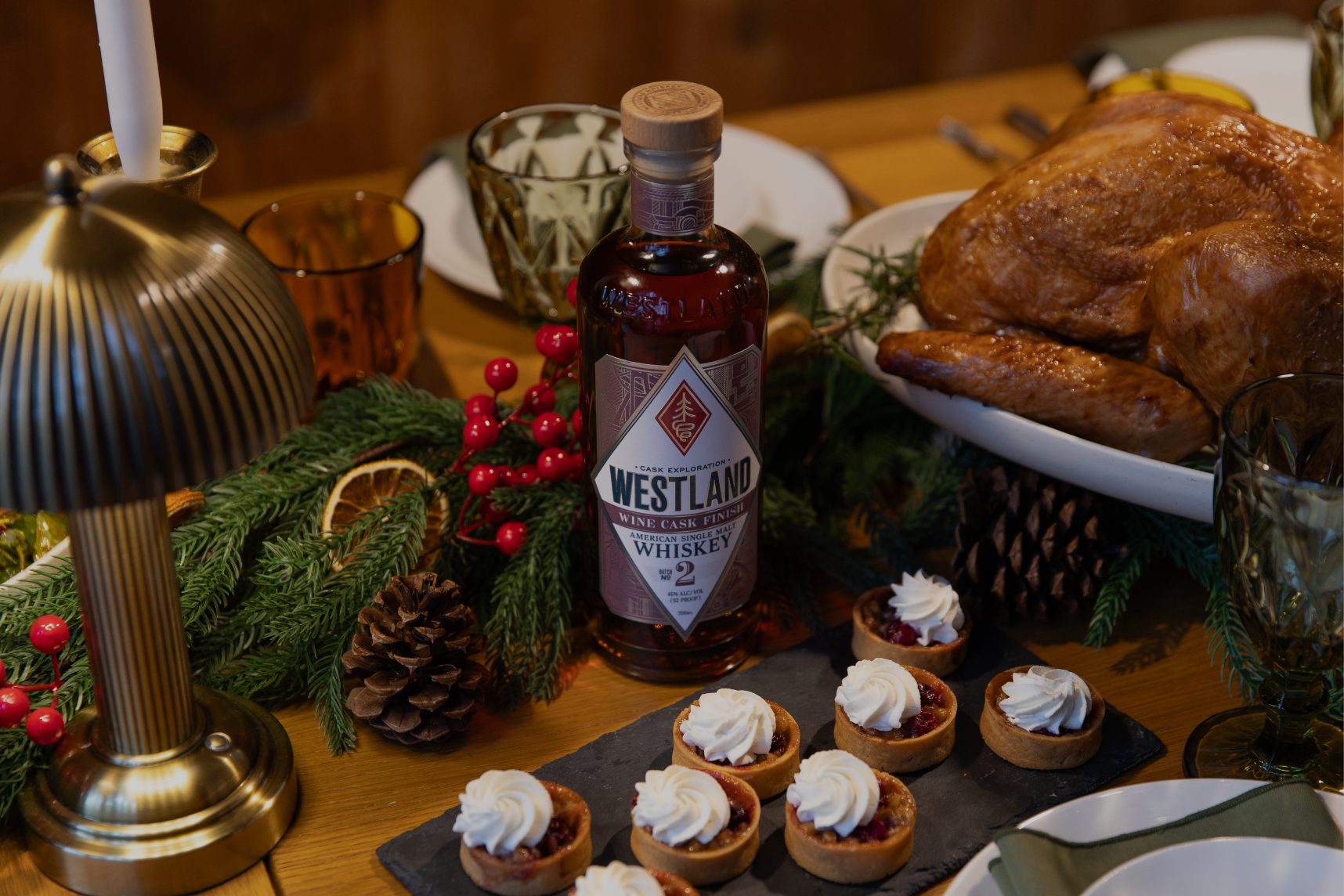 A Winter Pairing: Wine Cask Finish + Nutty Cranberry Tartlets