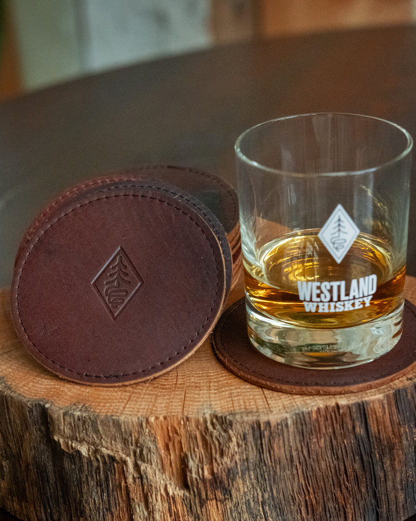 Westland x Hardmill Leather Coasters Set