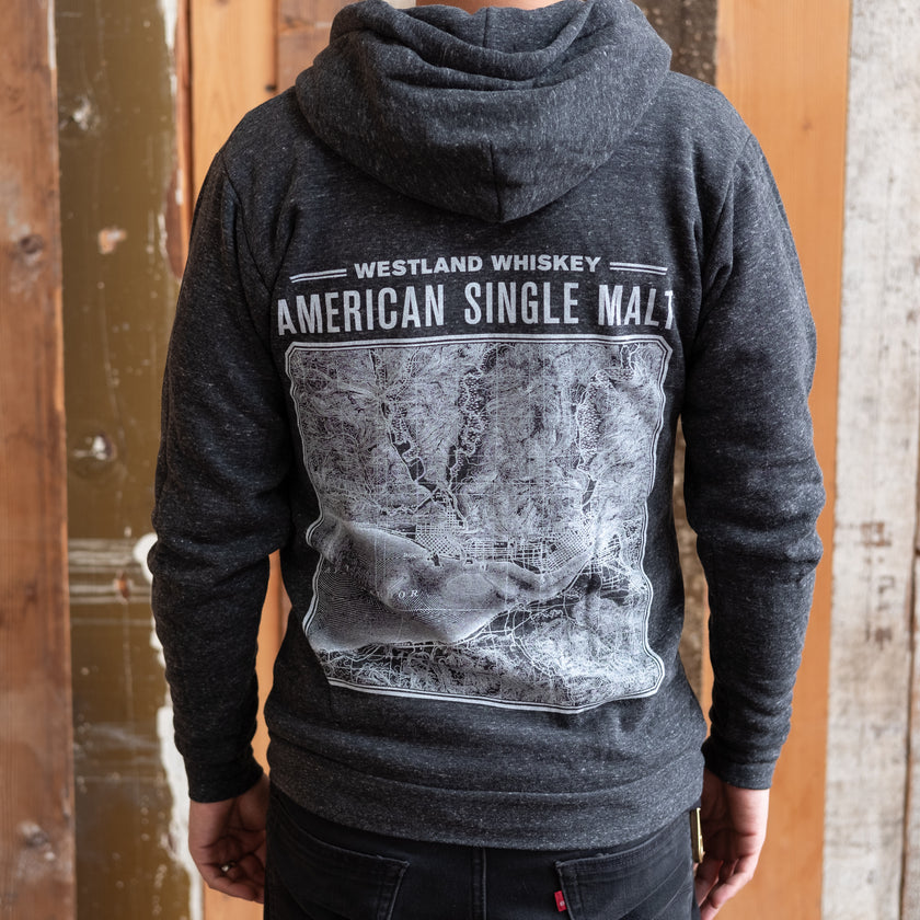 Washington Map Zip Hoodie